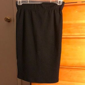 Black tube skirt women XS